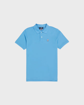 Kids Classic Pique Polo - Cool Blue