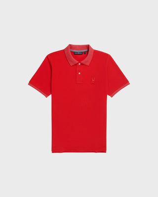 Kid's Damon Pique Polo - Chilli Red