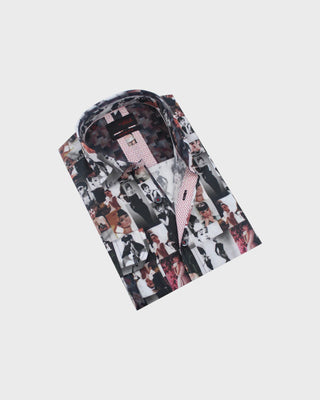 EX L/S Shirt M-20129 - White/Black