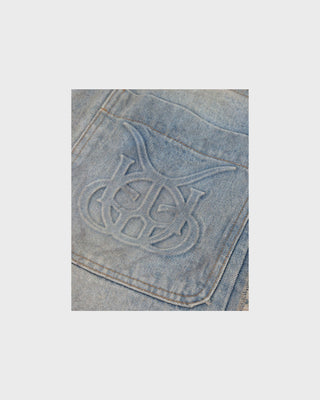 Santa Unión Medellín Milano Ripped Short - Dirty Blue