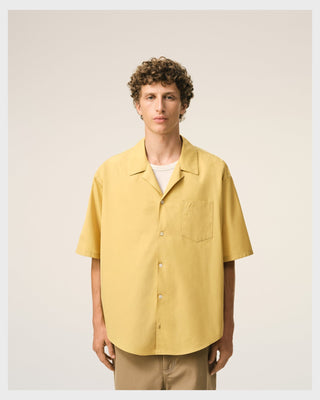 CAMP COLLAR BOXY SHIRT JAUNE PASTEL
