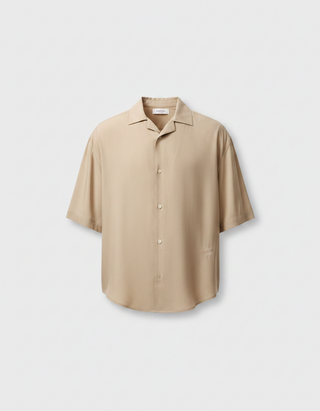 Ami Paris Boxy Shirt (SS) - Cafe Creme