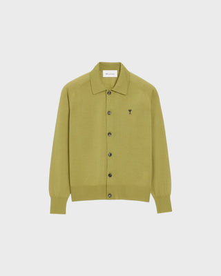 ADC Shirt Cardigan - Matcha/Noir