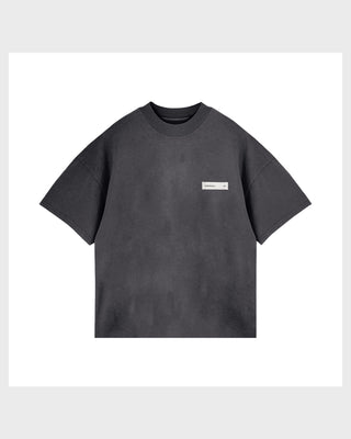 Line Basic Label Boxy Fit Tshirt Vintage Gray