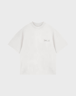 Line Basic Label Boxy Fit Tshirt - White