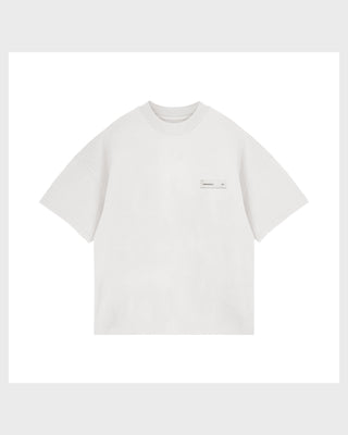 Line Basic Label Boxy Fit Tshirt White