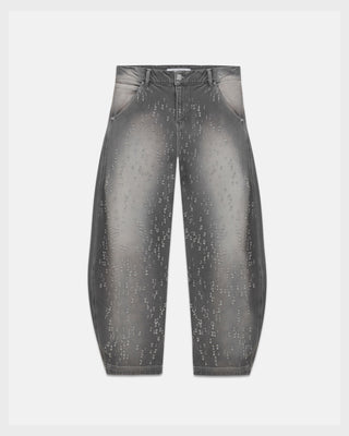 Holy State UNDRGLD Ripped Barrel Jeans Pants Washed Gray