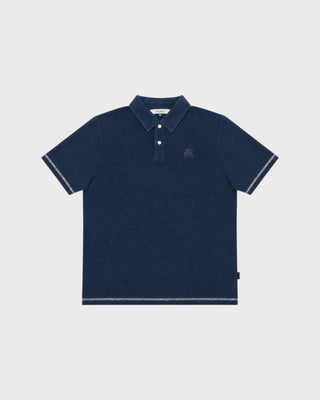 FAIRWAY OVERDYED POLO BLUEBERRY