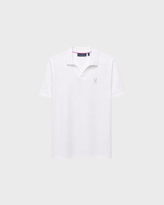 GEOFFREY JOHNNY COLLAR PIQUE - WHITE