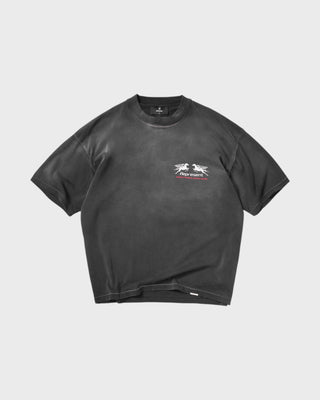 24 Hour Service T-Shirt - Stained Black