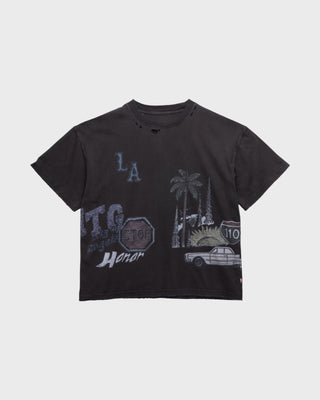 ALL OVER LOS ANGELES TEE - BLACK