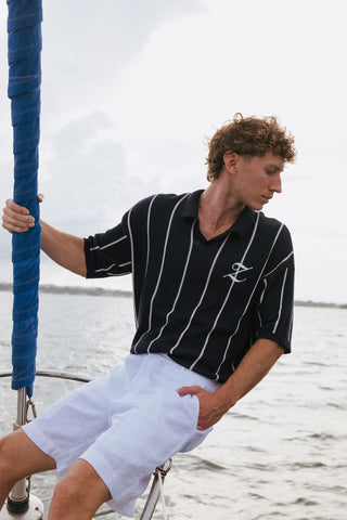 Striscia Polo - Navy