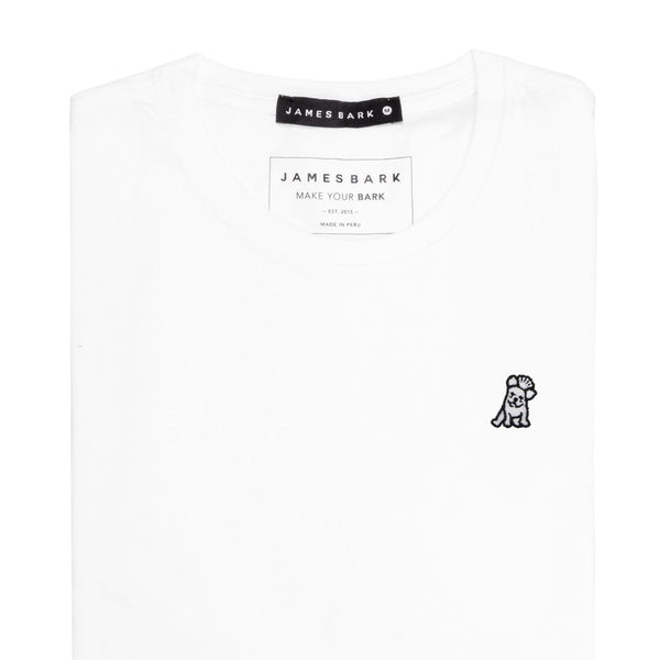 Mens Crew Neck Pique T-shirt - White A11