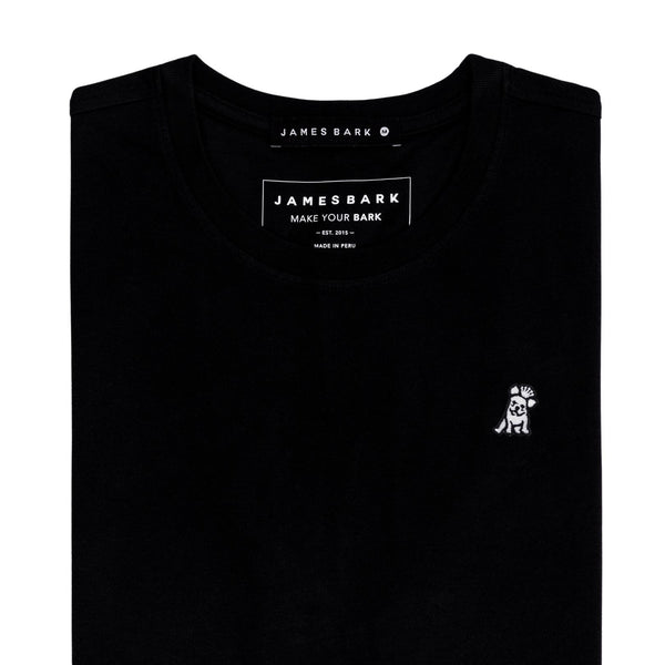 Mens Crew Neck Jersey T-shirt - Black A11