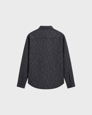 SHIRT FIBONACCI SKULL EMB - BLACK