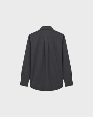 SHIRT FIBONACCI TEXTURED LINES - BLACK