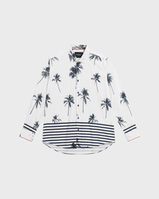 SHIRT L/S FIBONACCI NUIPALM - WHITE