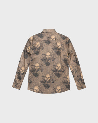 SHIRT EINSTEIN SKULL - SAND BROWN
