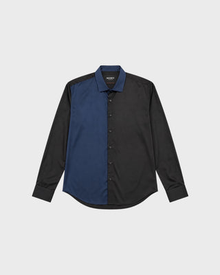 L/S FIBONACCI PANELHALF - BLACK