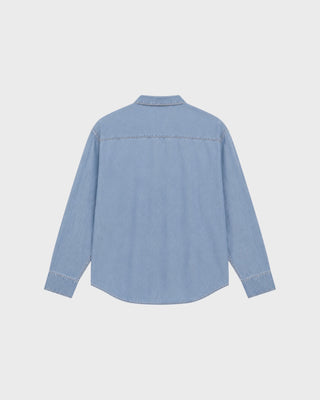 SHIRT FINONACCI SHINY - DENIM BLUE