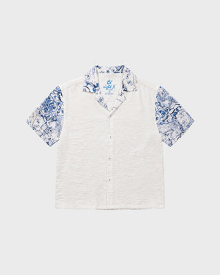 AZURE TAPESTRY S/S SHIRT - WHITE