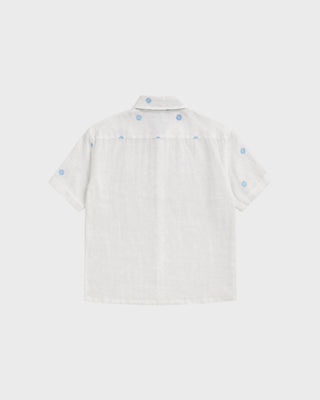 BLUE HEAT S/S SHIRT - WHITE