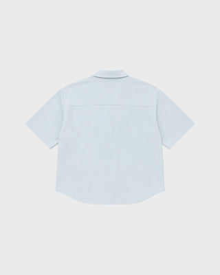 S/S SHIRT - SOLID POWDER BLUE