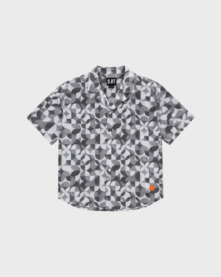 MIDNIGHT RESORT SHIRT - NAVY/BABY BLUE