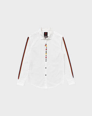 SHIRT L/S - ROYAL FLUSH PM M-23382 WHITE