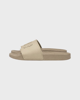MENS DOG LOGO SLIDES - BURNT OLIVE