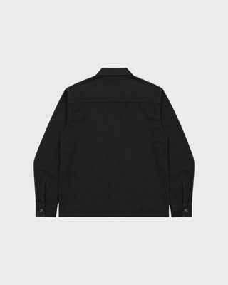 FINGER PRINT OVERSHIRT - DARK BLACK