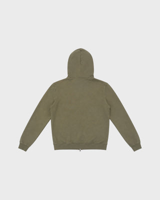 SS FUNNEL NECK HOODIE - KHAKI