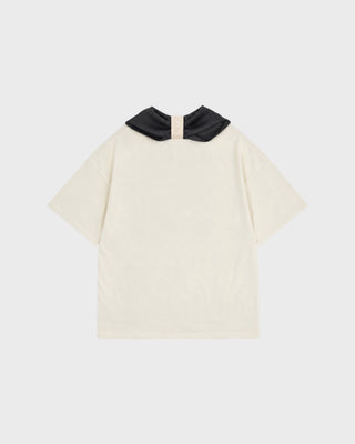 INIMIGO SILK SCARF T-SHIRT - WHITE/BLACK2