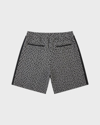 MONOGRAM JACQUARD SHORTS - BLACK