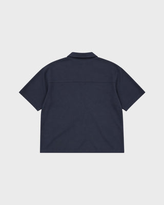 FLOWER POLO - NAVY