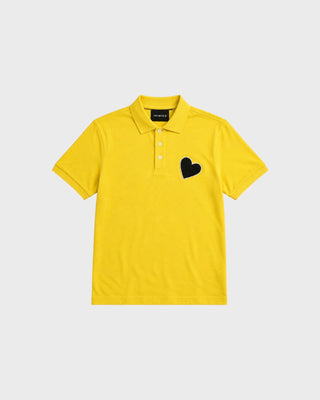 IN JERSEY POLO - HEART PATCH PASSION FRUIT