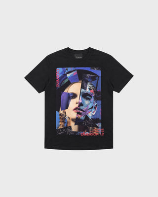 IN CREW NECK - FIFTY SHADES OF BLUE PRINT 900 DARK BLACK