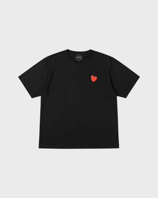 CONTRAST HEART T-SHIRT - 900.502 BL/CR BR