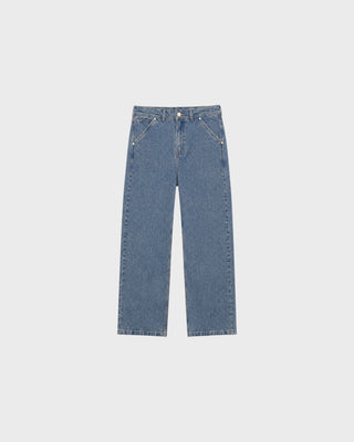 RIVIERA WIDE SPLIT HEM DENIM - BLUE