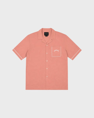 INIMIGO PIPPING ROCKS S/S BUTTON SHIRT - MELLOW ROSE
