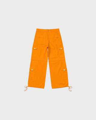 MULTI POCKETS CARGO DENIM - ORANGE