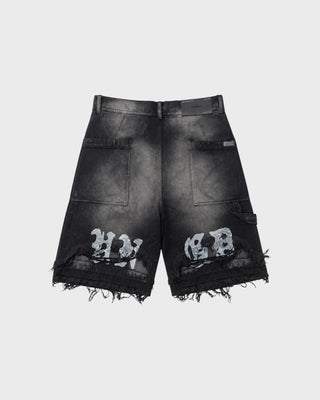 94’ UNDRGLD DOUBLE DESTROYED JORTS - VINTAGE GRAY