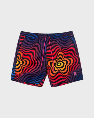 PACIFIC ALL OVER PRINT SWIM TRUNK - BLACK
