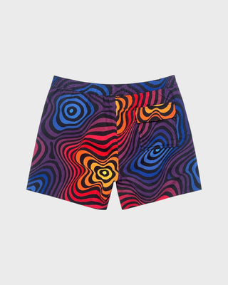 PACIFIC ALL OVER PRINT SWIM TRUNK - BLACK
