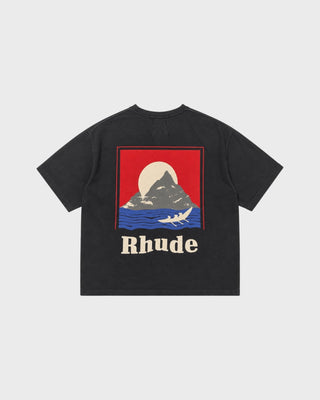MOONLIGHT REGATTA TEE - VINTAGE BLACK/RED/BLUE