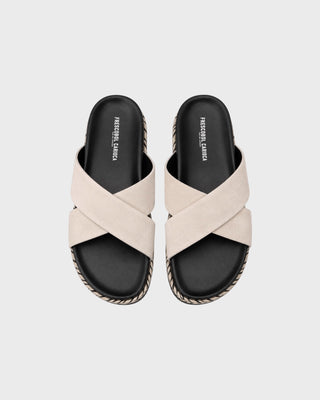 BRENO ESPADRILLE DOUBLE STRAP SANDAL - BEIGE