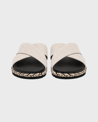 BRENO ESPADRILLE DOUBLE STRAP SANDAL - BEIGE