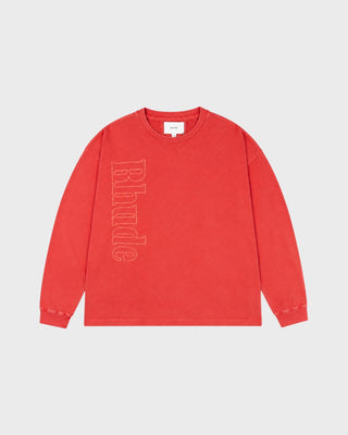SIDE LOGO L/S T-SHIRT - RED