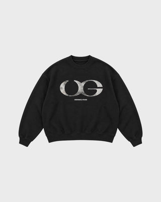 CREWNECK - NOVA MONOGRAM BLACK