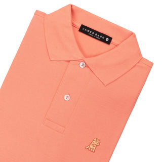 Men's Regular Fit Polo Shirt - Peach Pink A179